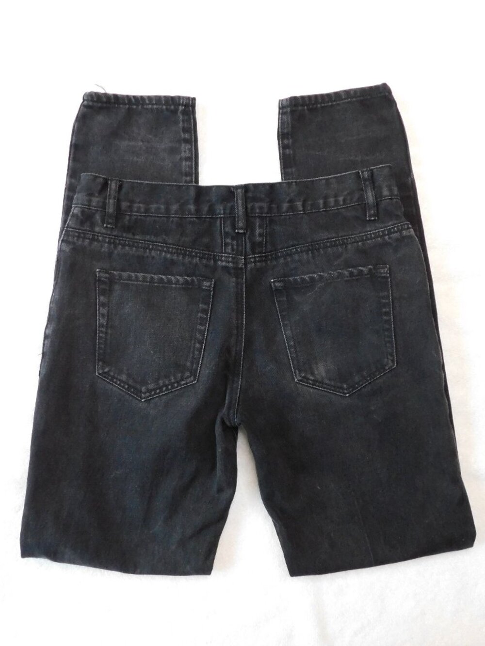 Saint Laurent D02 M/SK-LW Skinny Jeans | Black Washed | Zipper Pull Missing | 32 - Picture 3 of 10